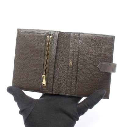 エルメス ベアンコンパクト オーストリッチ 二つ折り財布