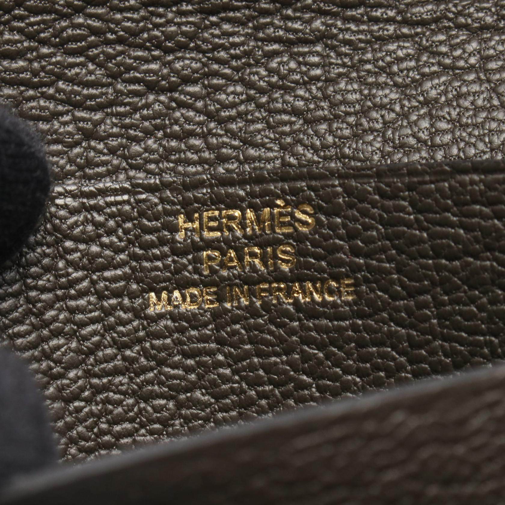 エルメス ベアンコンパクト オーストリッチ 二つ折り財布