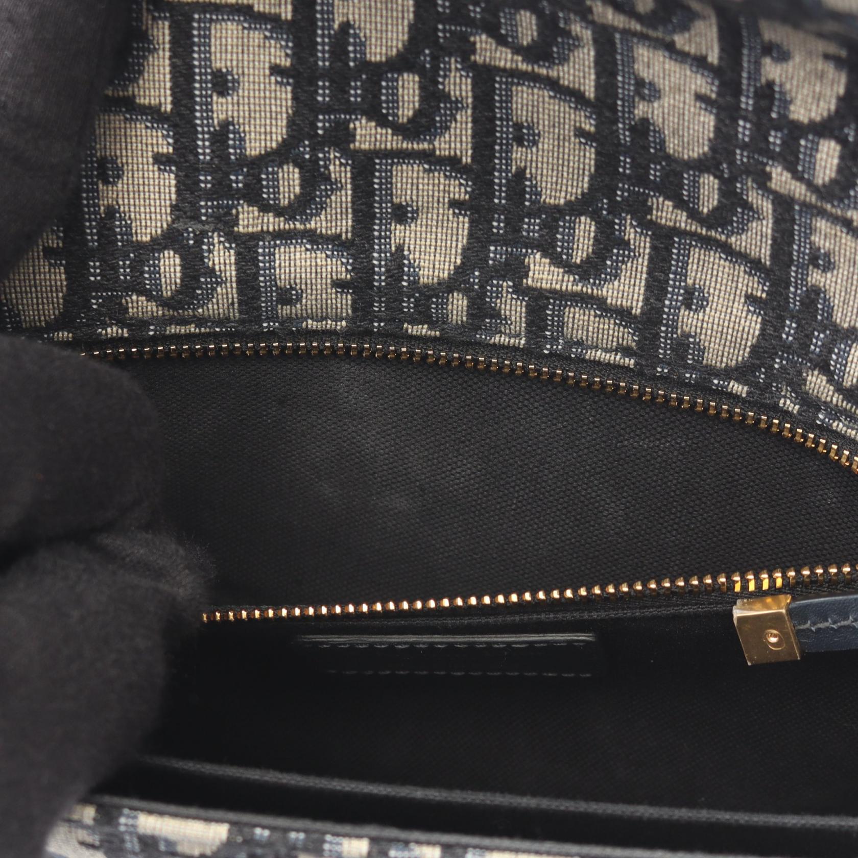 ディオール 30 MONTAIGNE オブリーク ジャカード キャンバス レザー ショルダーバッグ