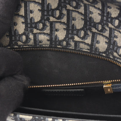 ディオール 30 MONTAIGNE オブリーク ジャカード キャンバス レザー ショルダーバッグ