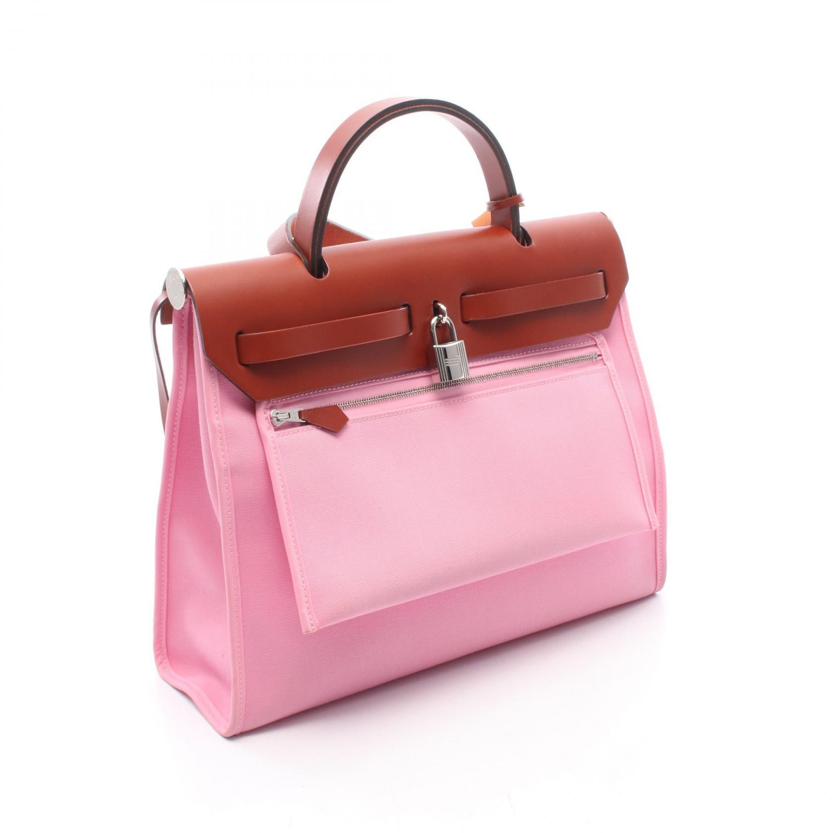 エルメス エールバッグジップPM レザー トワルオフィシエ 2WAYハンドバッグ