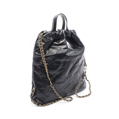 シャネル シャネル22 レザーリュックサック