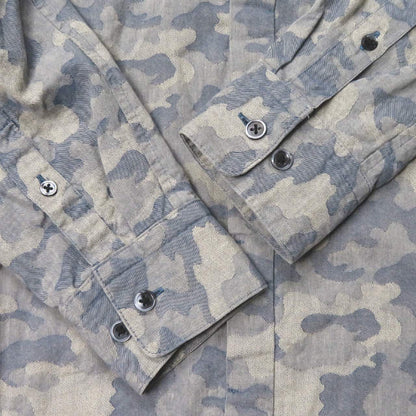 COTE MER ジャカード カモフラージュ シャツ M カーキ