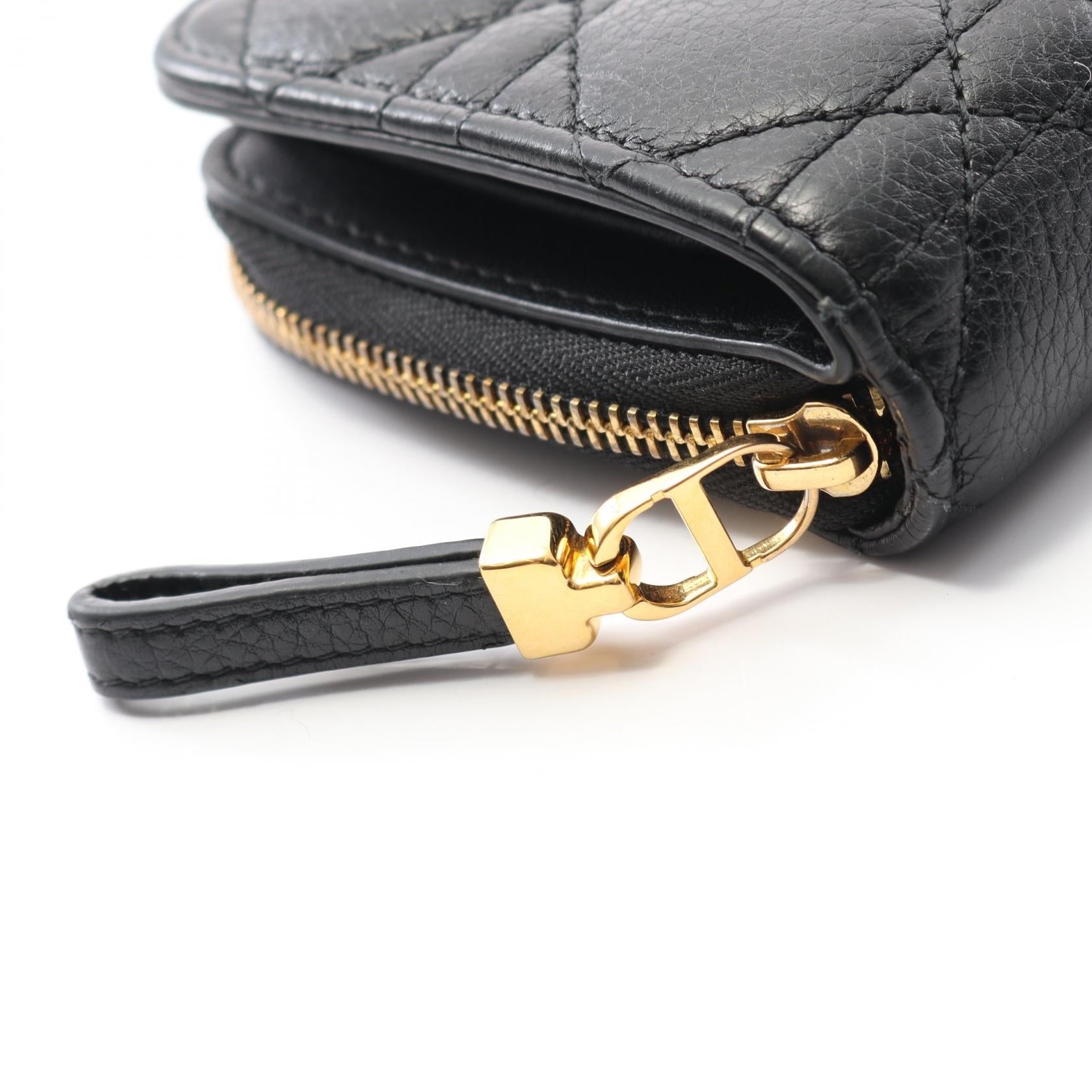 ディオール カロ スカーレット レザー ウォレット