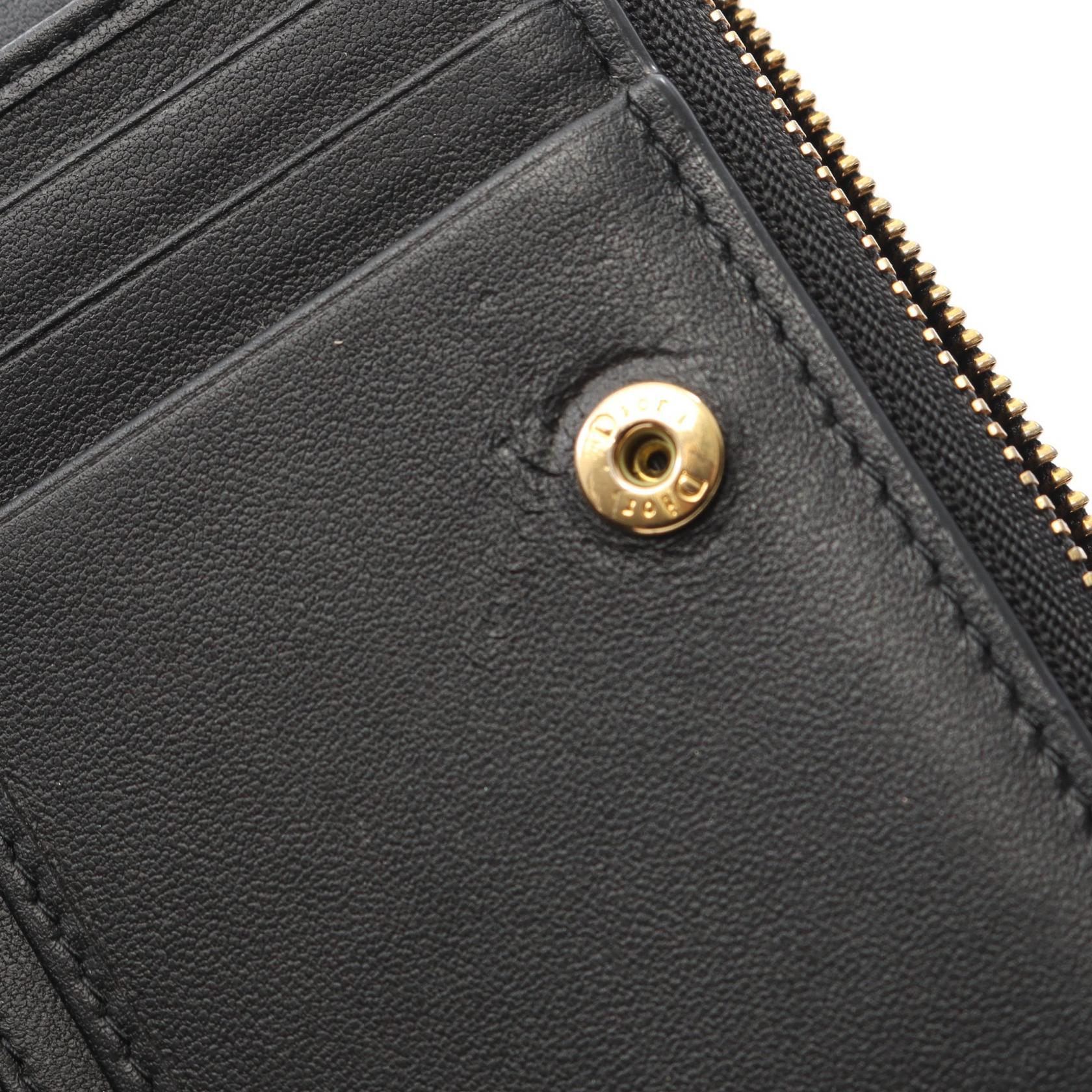 ディオール カロ スカーレット レザー ウォレット