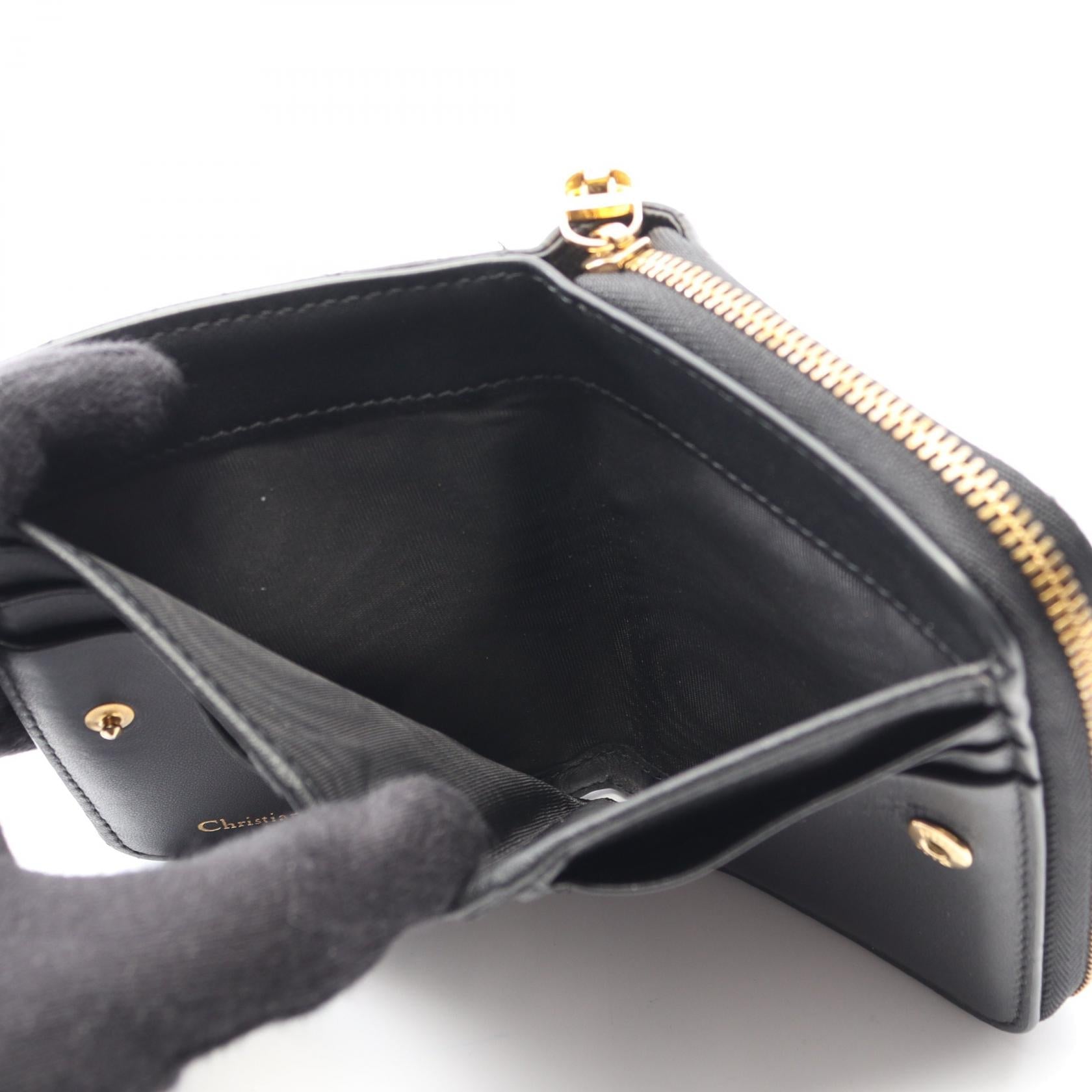 ディオール カロ スカーレット レザー ウォレット