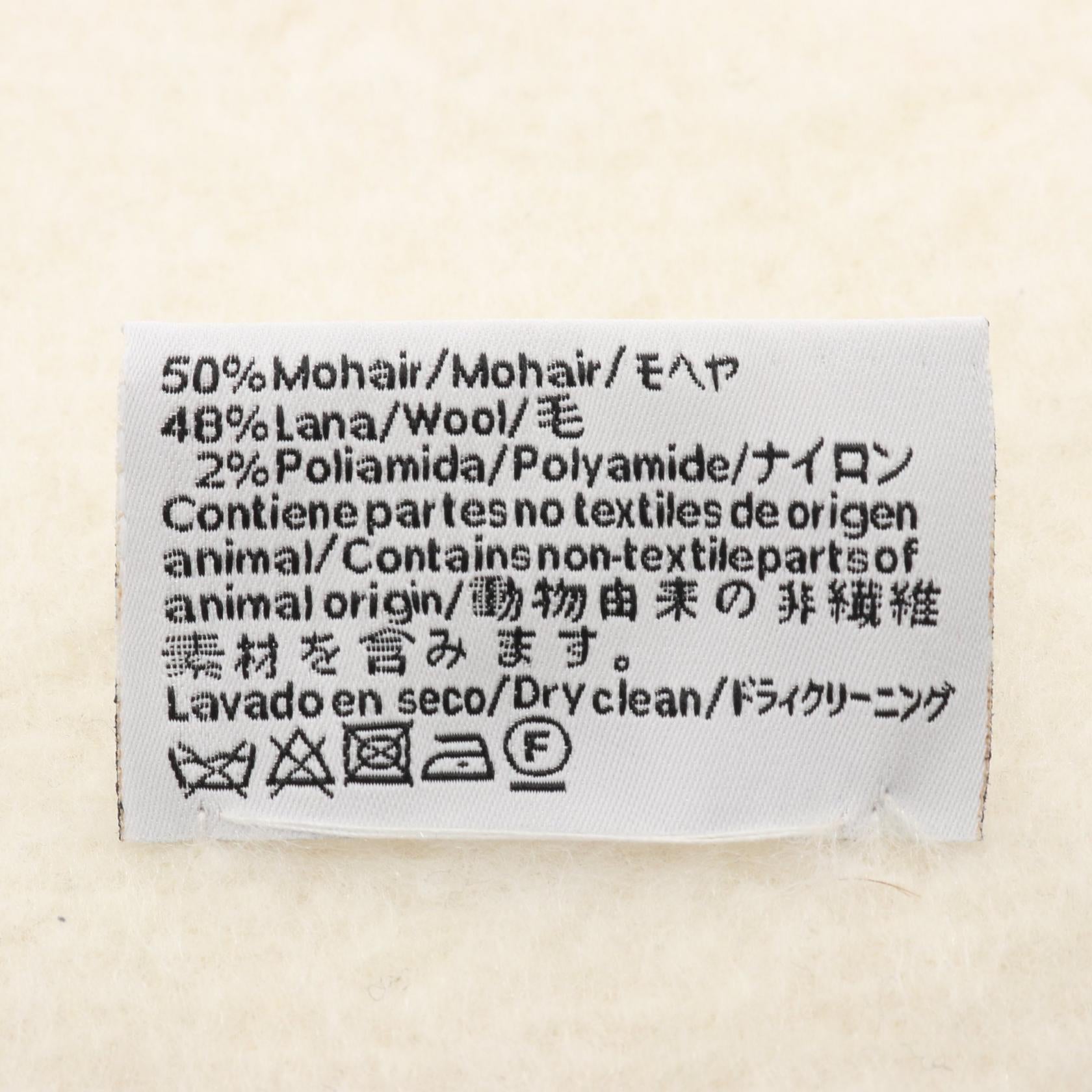 ロエベ アナグラム ウールモヘアマフラー