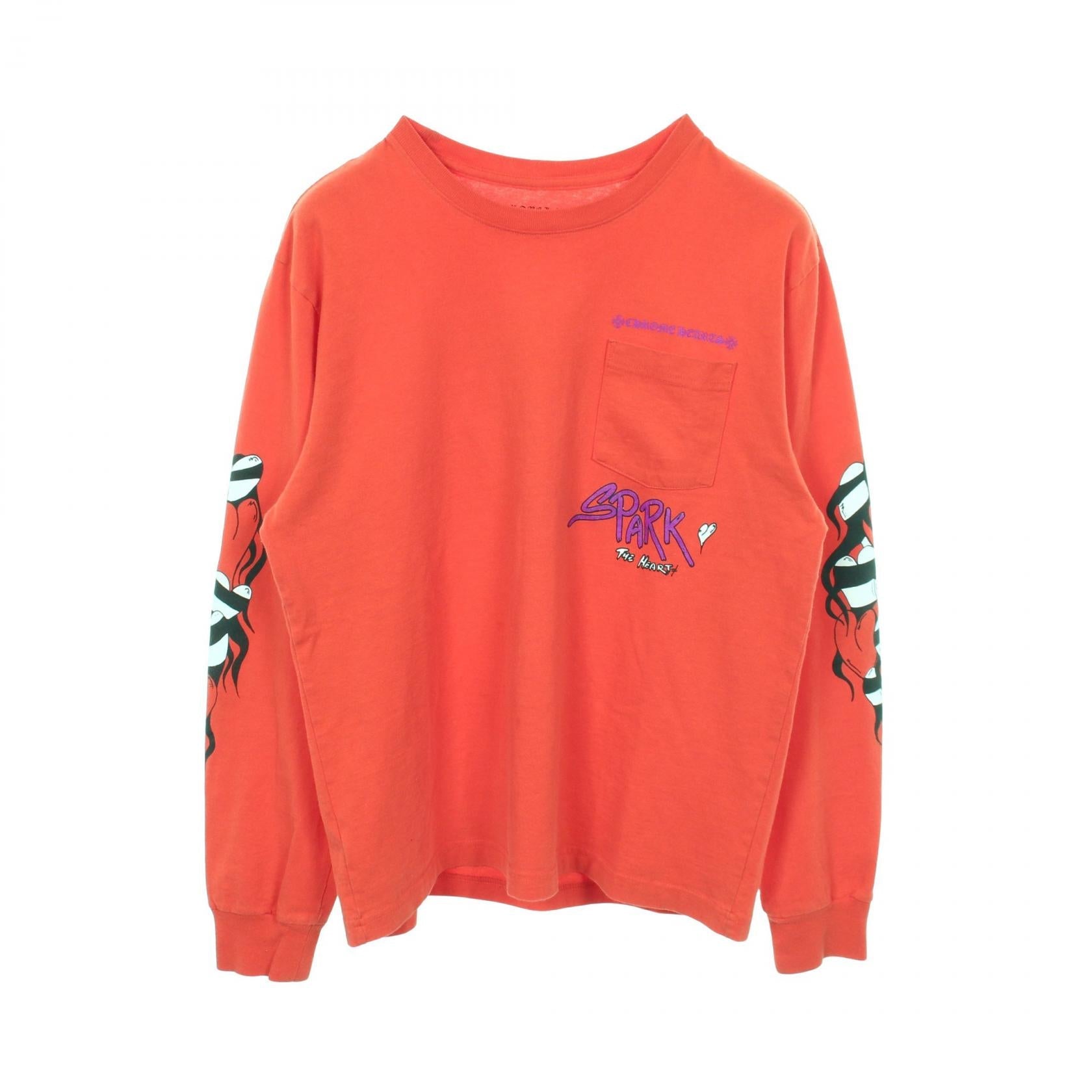 クロムハーツ Chrome Hearts × MATTY BOY SPARK THE HEART TSHRT コットン長袖Tシャツ