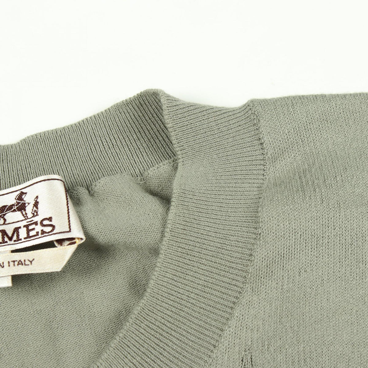 エルメス Selles en Fragments コットン半袖ニットトップス