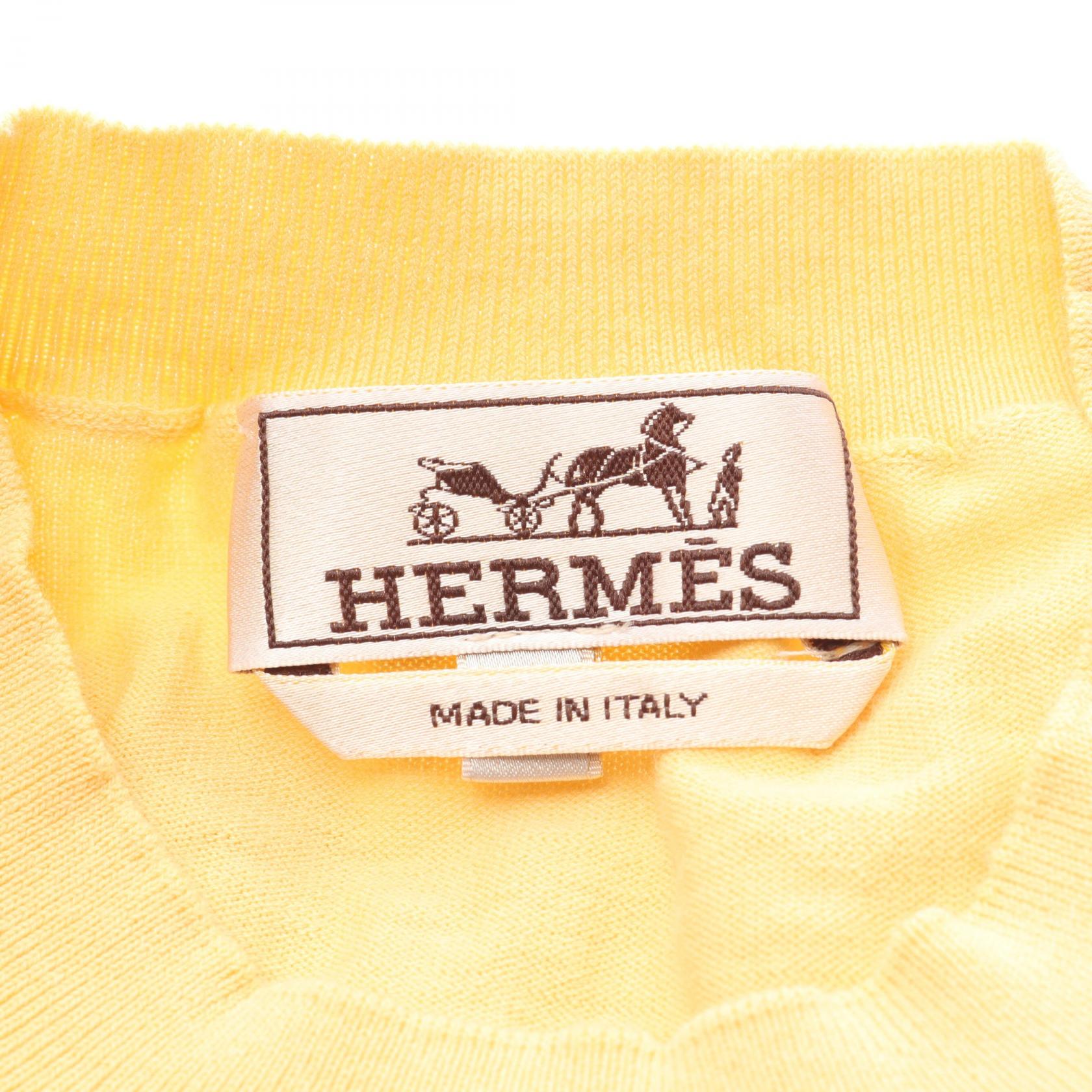 エルメス Selles en Fragments コットン半袖ニット