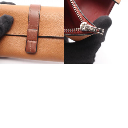 ロエベ バーティカルウォレットスモール レザー三つ折り財布