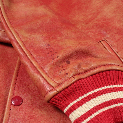シュプリーム PAINTED WORM LEATHER スタジャン