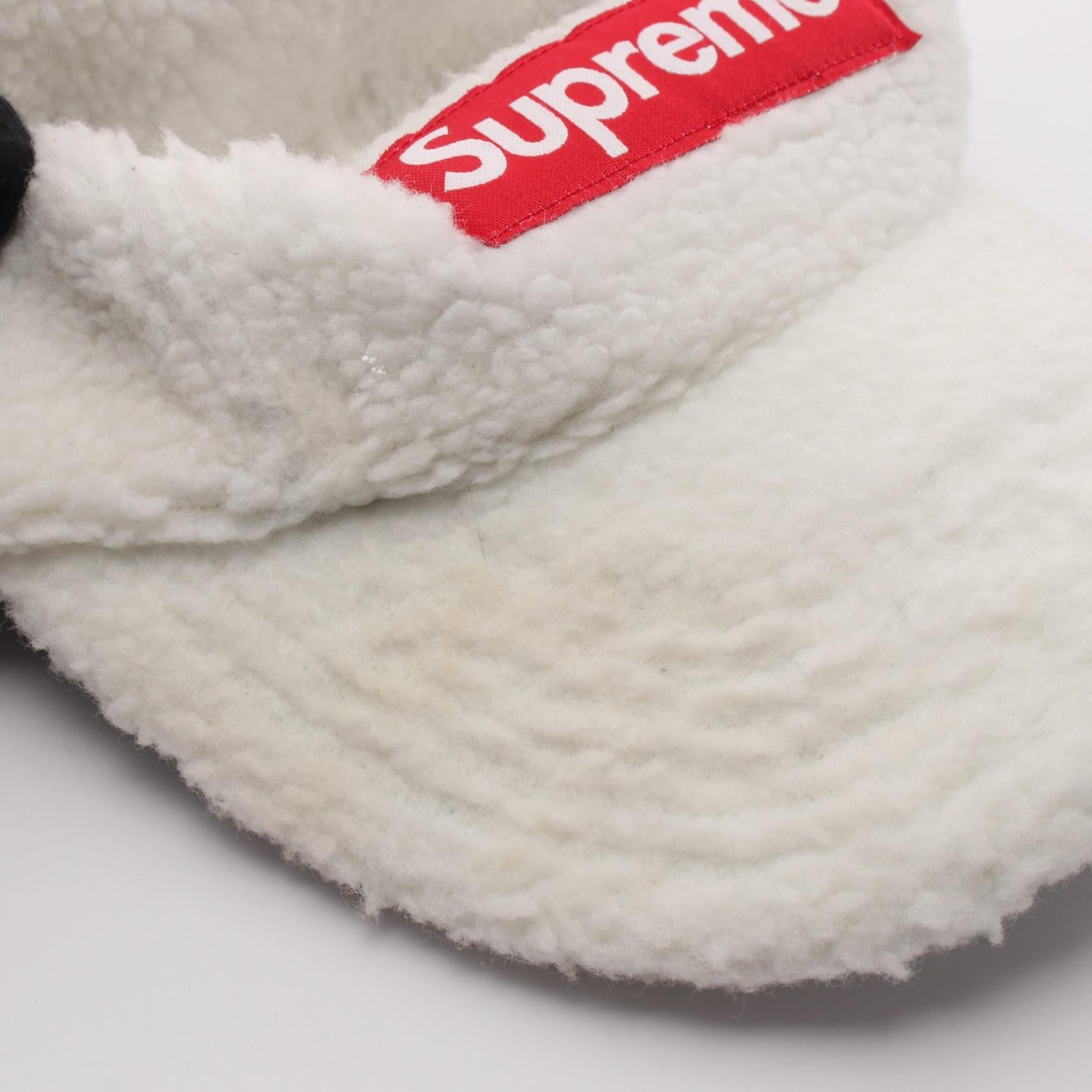 シュプリーム DEEP PILE EARFLAP CAMP CAP ポリエステル キャップ