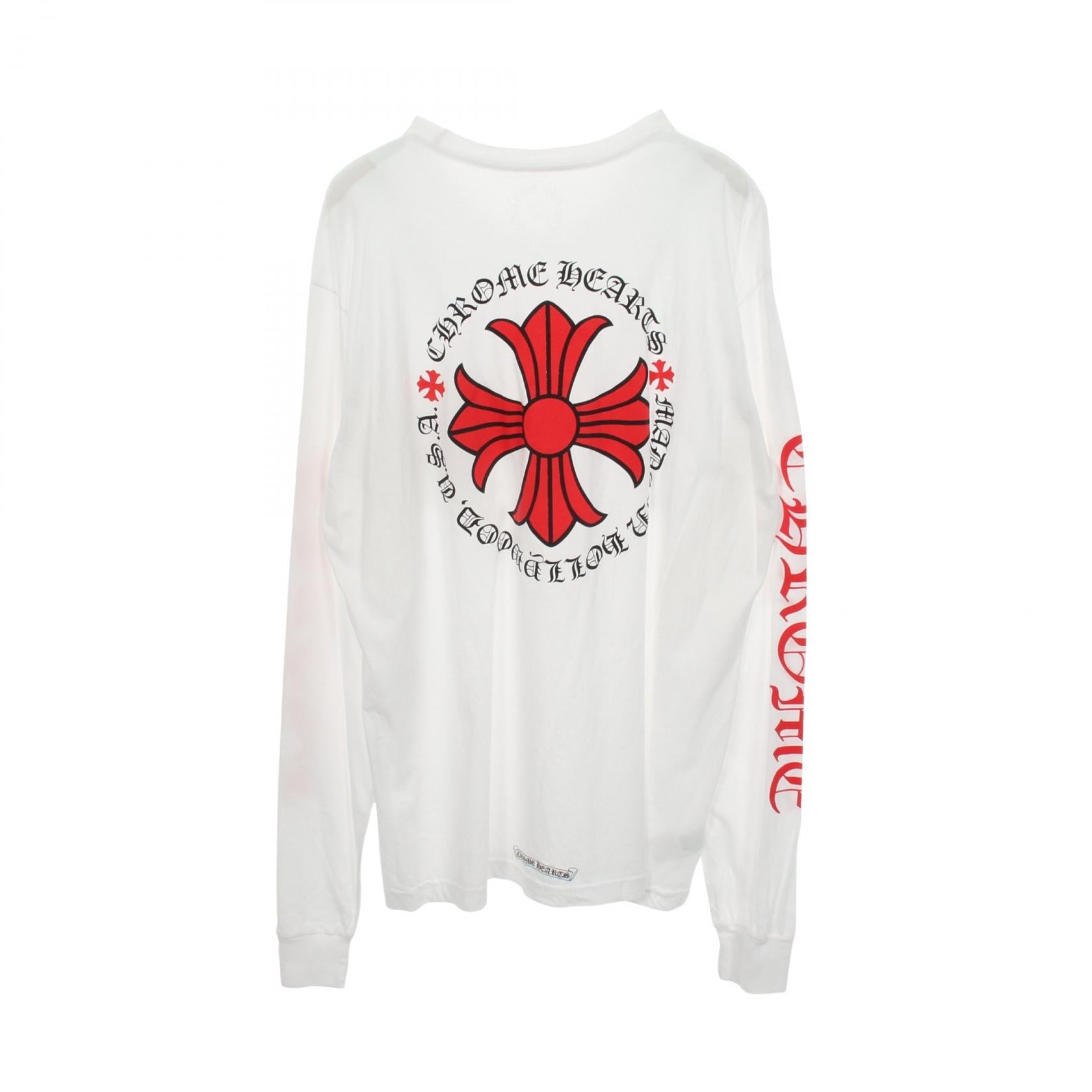 クロムハーツ MADE IN HOLLYWOOD PLUS CROSS コットン長袖Tシャツ