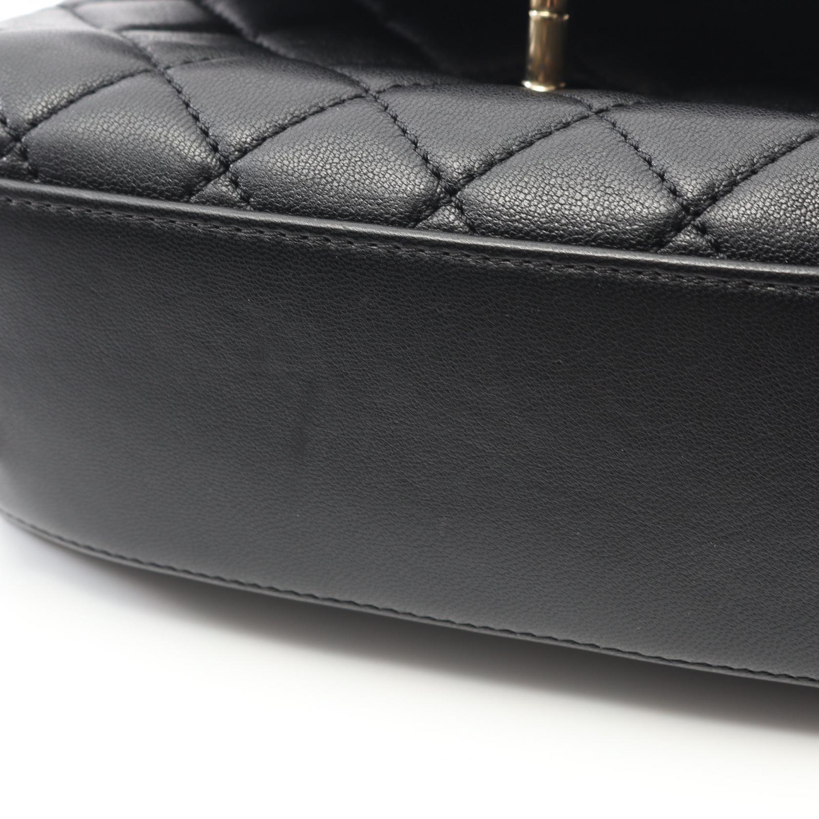 シャネル ココ ハンドル ラムスキン 2WAY バッグ
