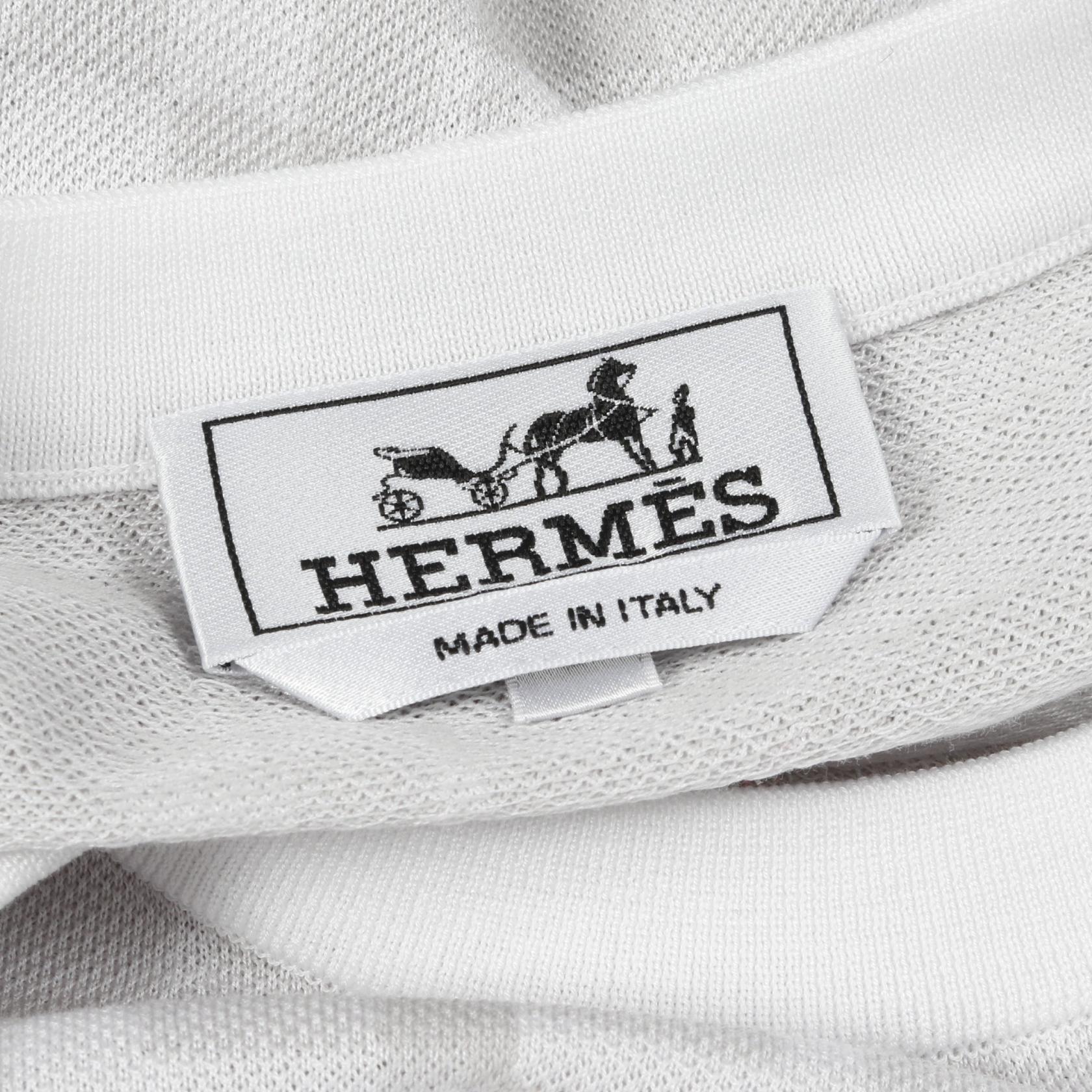エルメス Calques en H コットンカットソー