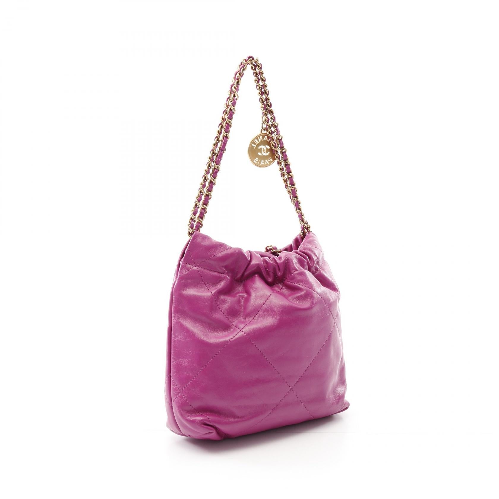シャネル CHANEL 22 レザー ミニショルダーバッグ