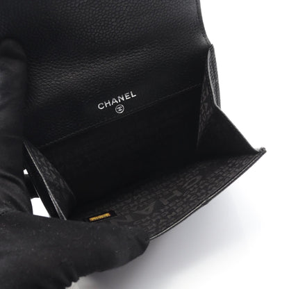 シャネル チョコバー キャビアスキン ウォレット