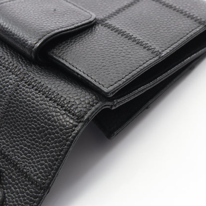 シャネル チョコバー キャビアスキン ウォレット