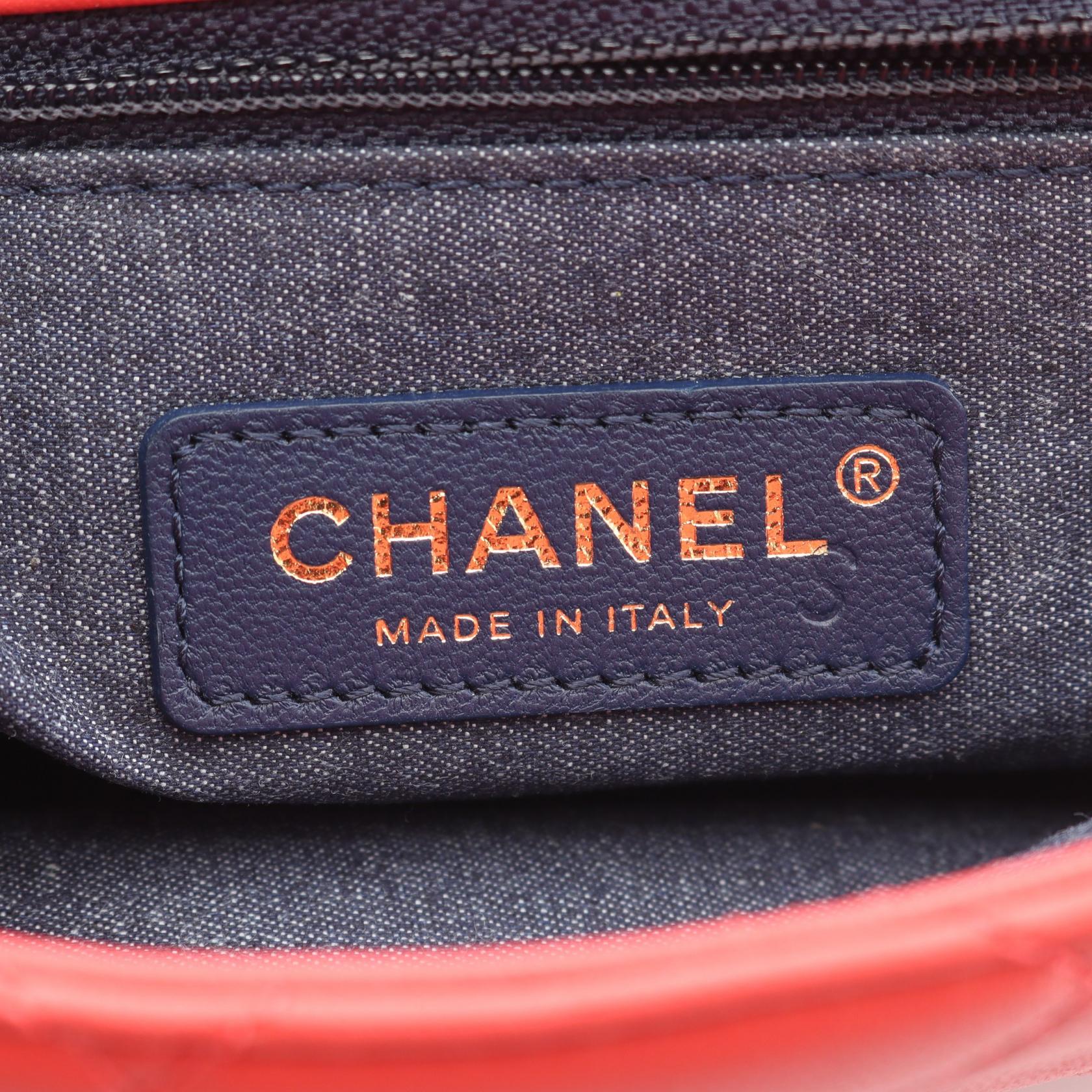 シャネル ラージフラップバッグ ラムスキン ショルダーバッグ