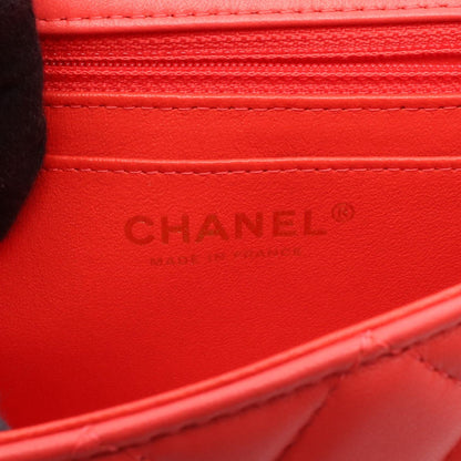 シャネル ミニマトラッセ20 レザーショルダーバッグ