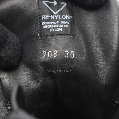 プラダ Re-Nylon レザーブーツ