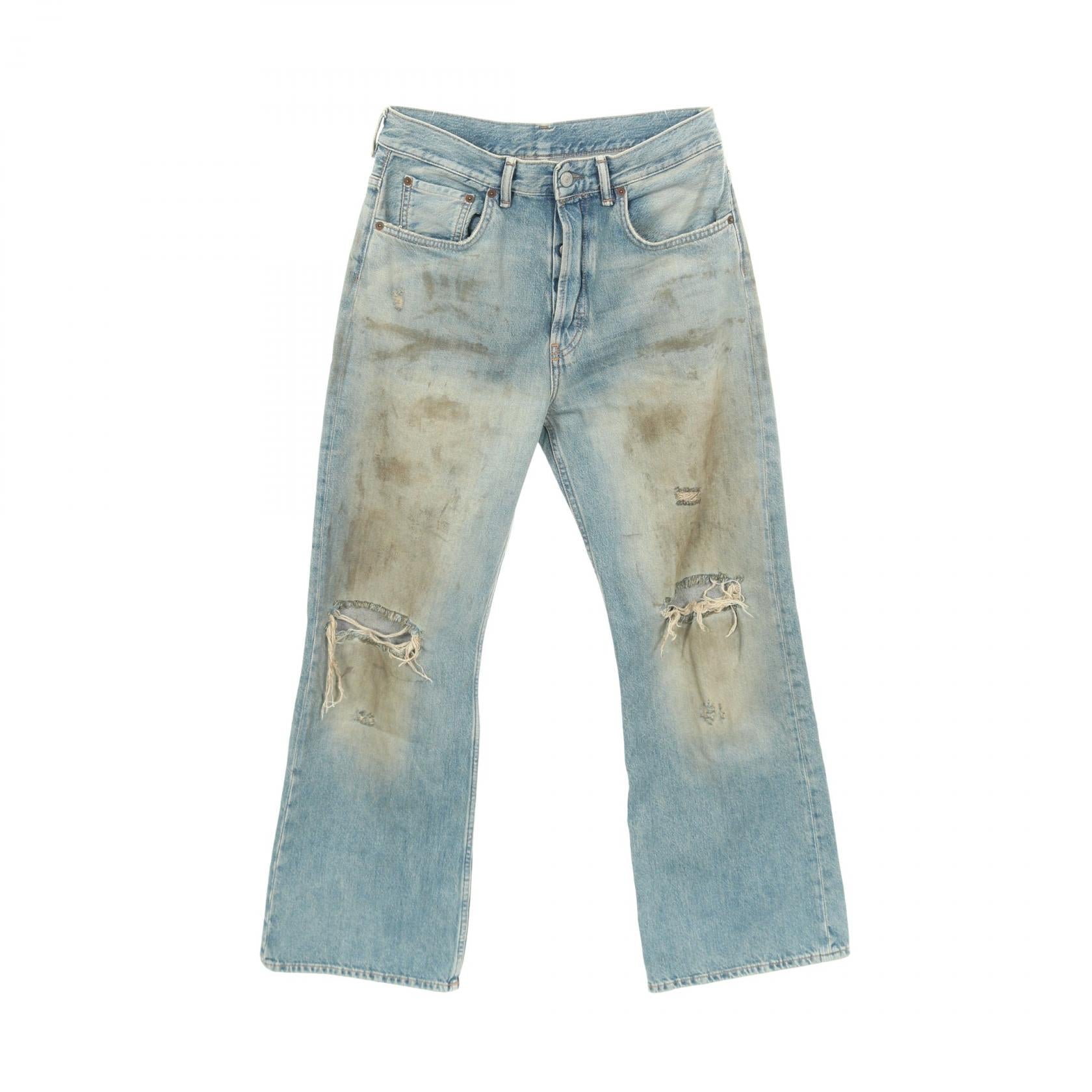 アクネストゥディオズ Penicillin distressed コットンデニムパンツ