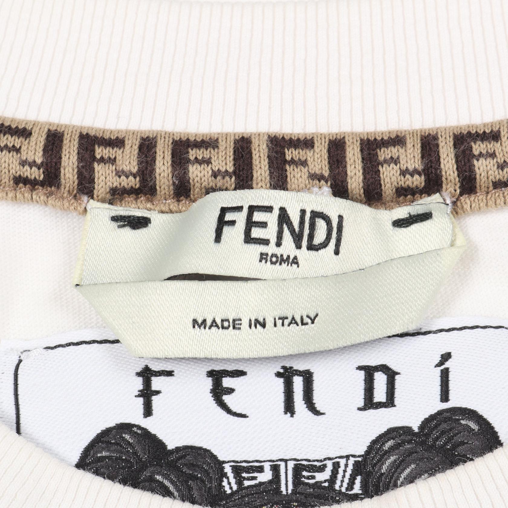 フェンディ FENDI PRINTS ON コットン 半袖Tシャツ