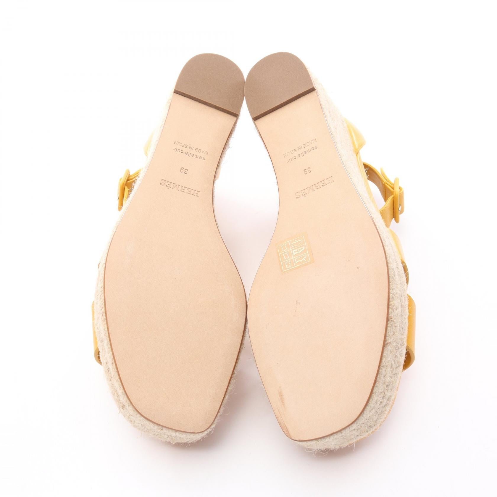 エルメス ELDA レザーサンダル