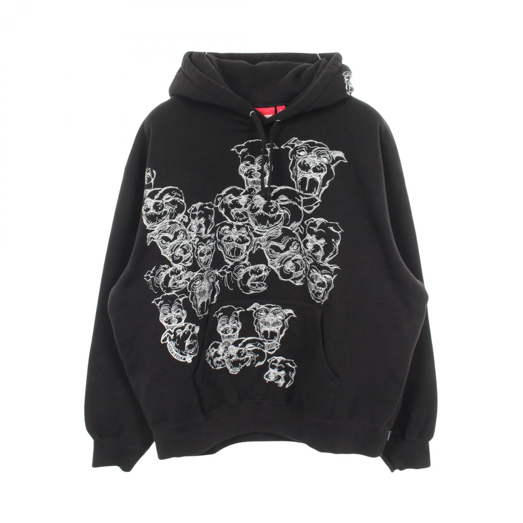 シュプリーム Pitbulls Embroidered コットンパーカー
