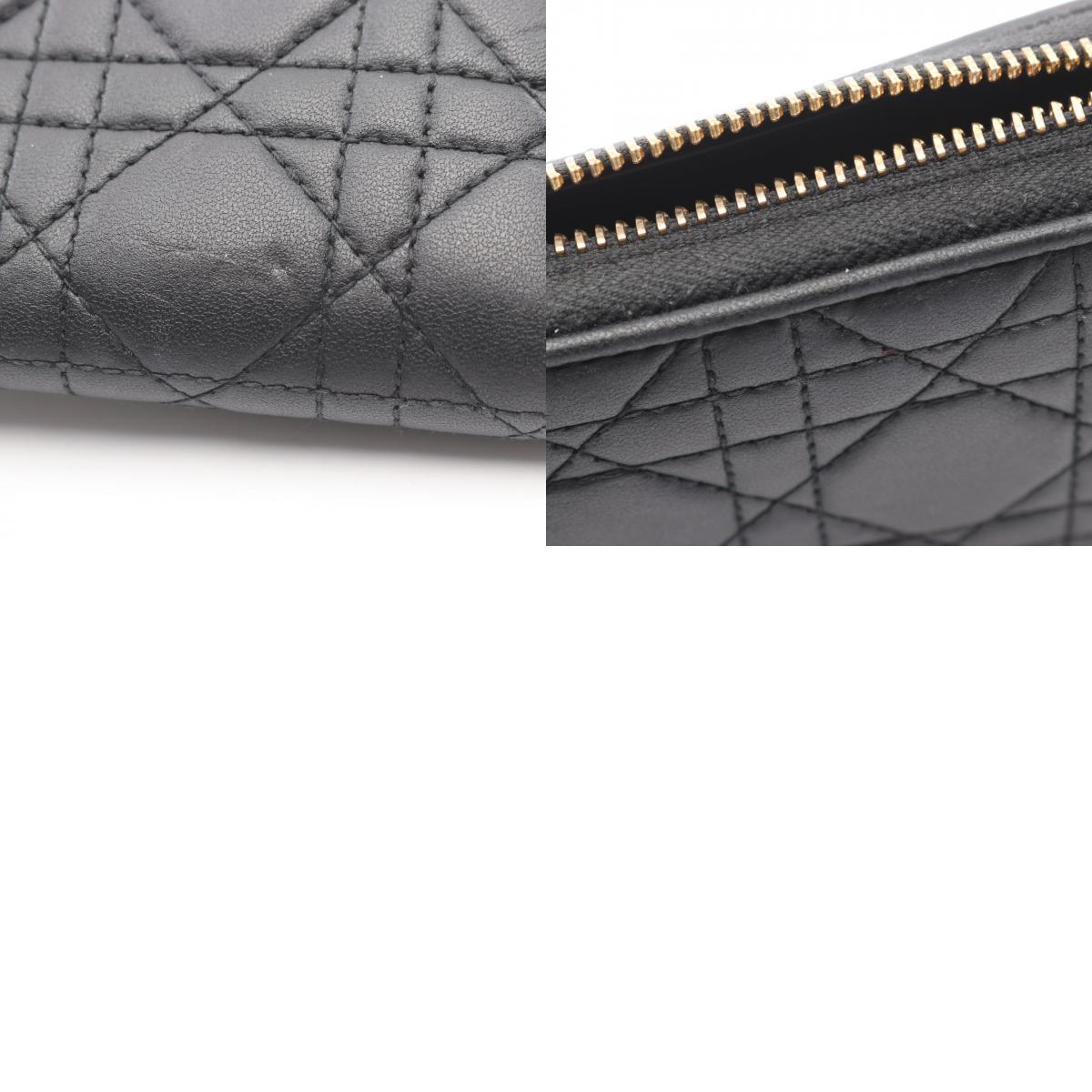 クリスチャンディオール レディディオール レザー長財布