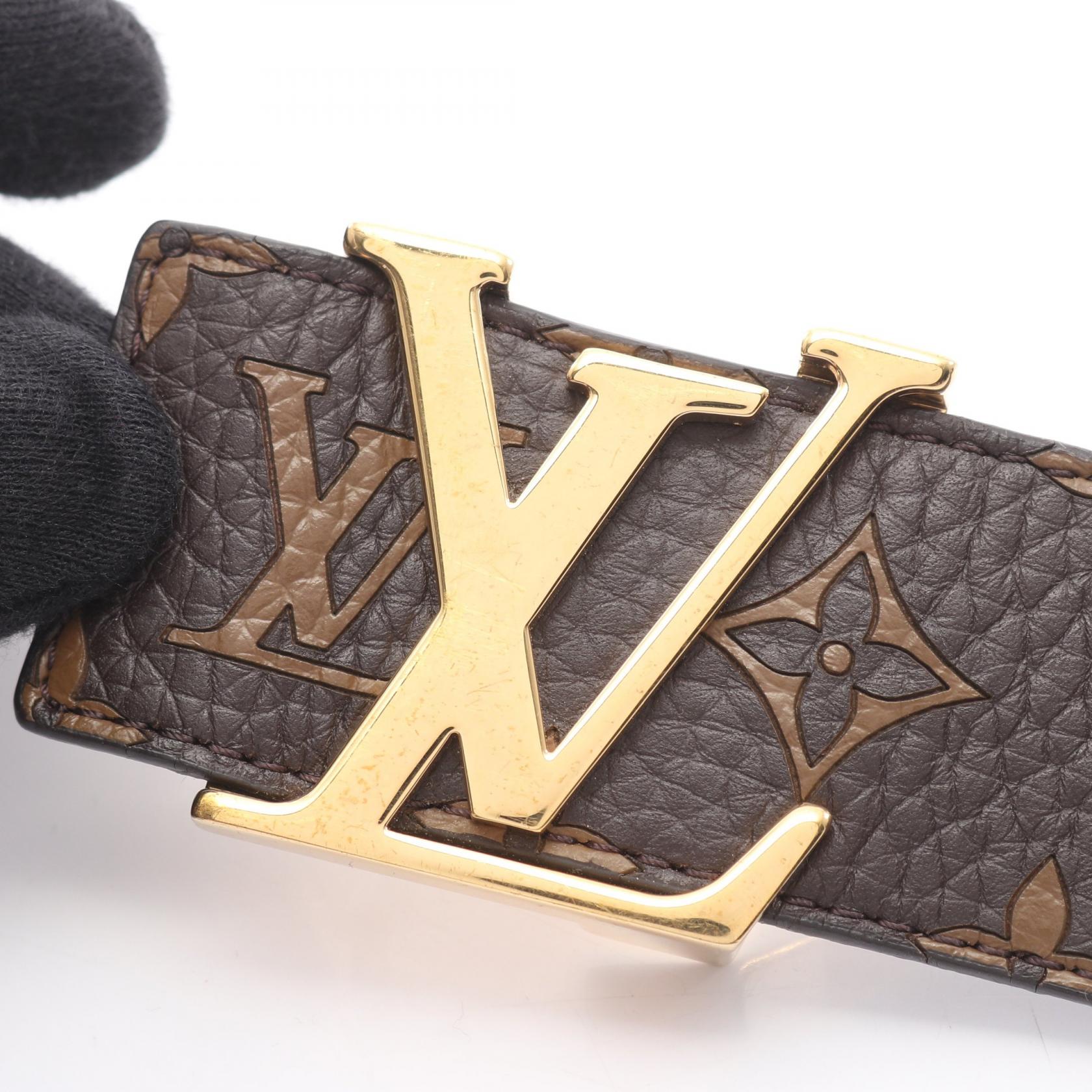 ルイヴィトン シュプリーム LVイニシャル レザーベルト 限定