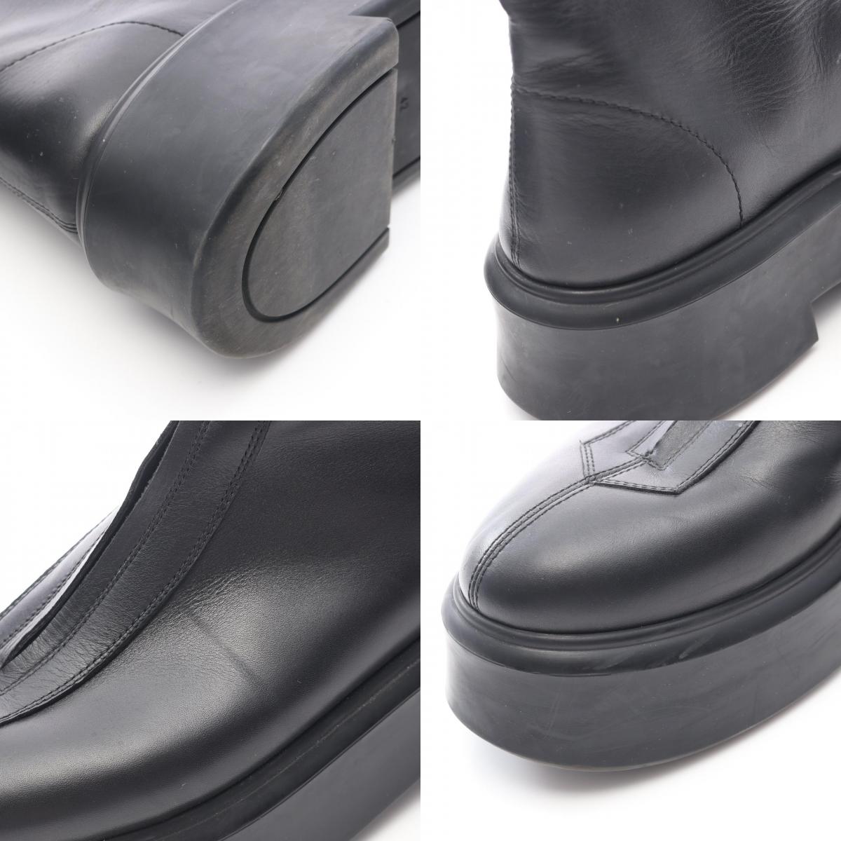 ザロウ Zipped Boot 1 レザー ブーツ
