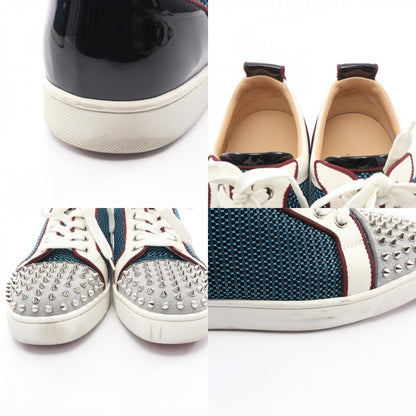 クリスチャンルブタン Louis Junior Spikes Orlato レザー パテントレザー ファブリック スニーカー