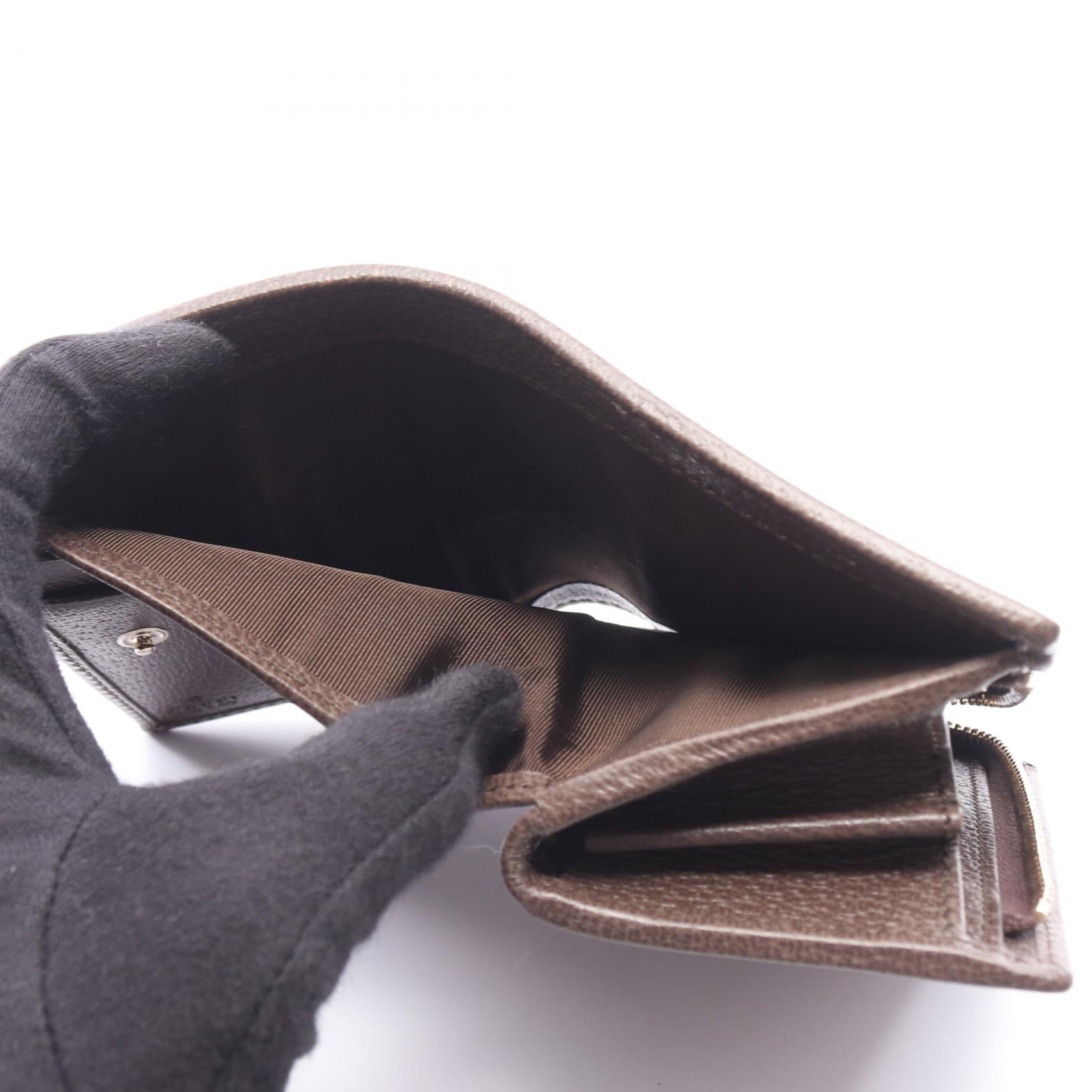 グッチ オフィディア GGスプリーム レザー二つ折り財布