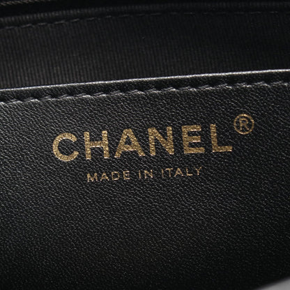 シャネル ラージフラップバッグ レザー ショルダーバッグ
