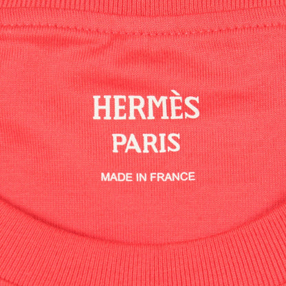 エルメス Cartouche Leclere コットン半袖Tシャツ