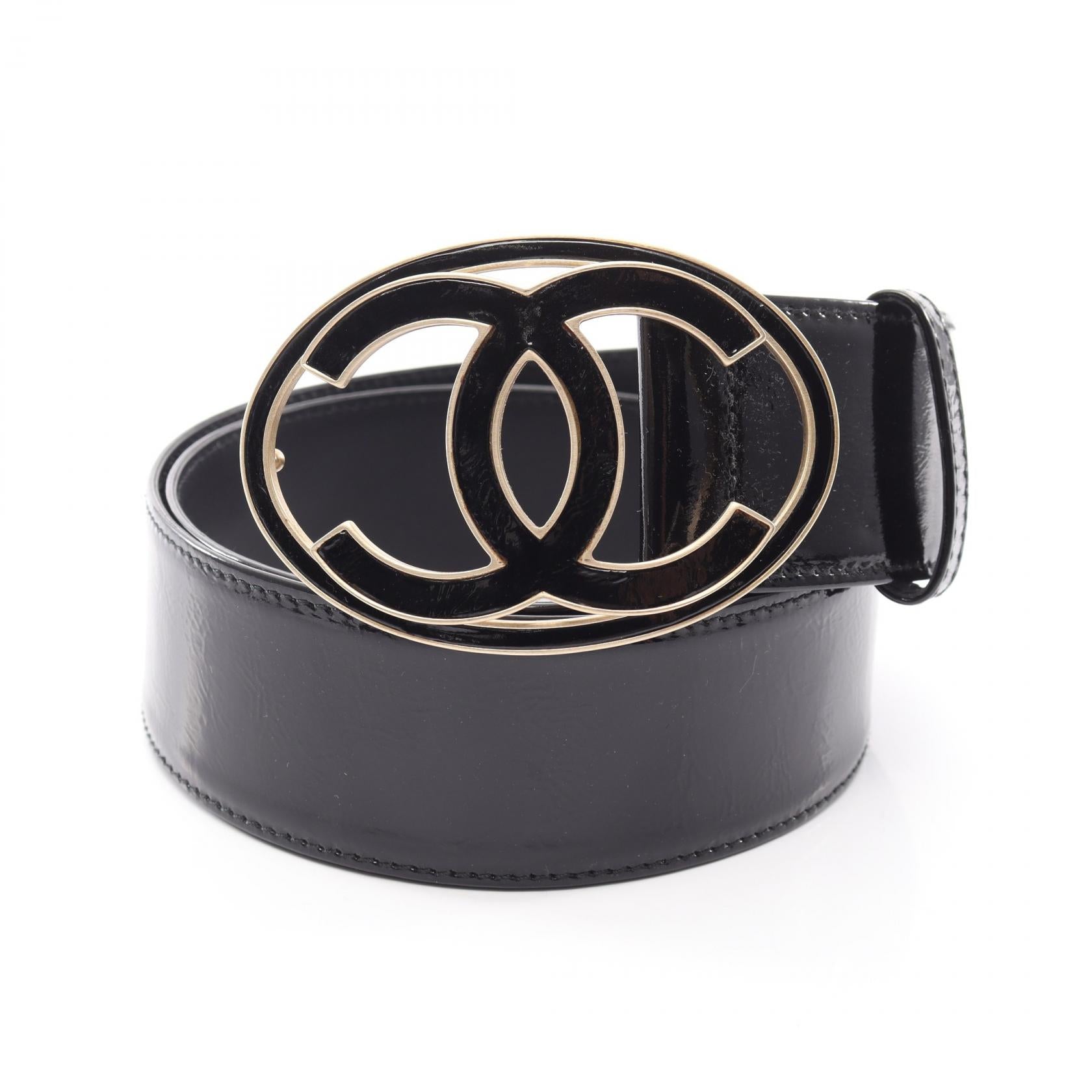 シャネル ココマーク パテントレザー ベルト