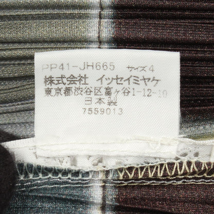 プリーツプリーズ プリーツハイネックワンピース