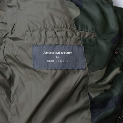 SAGE DE CRET カモフラージュ ダウン ジャケット M グリーン