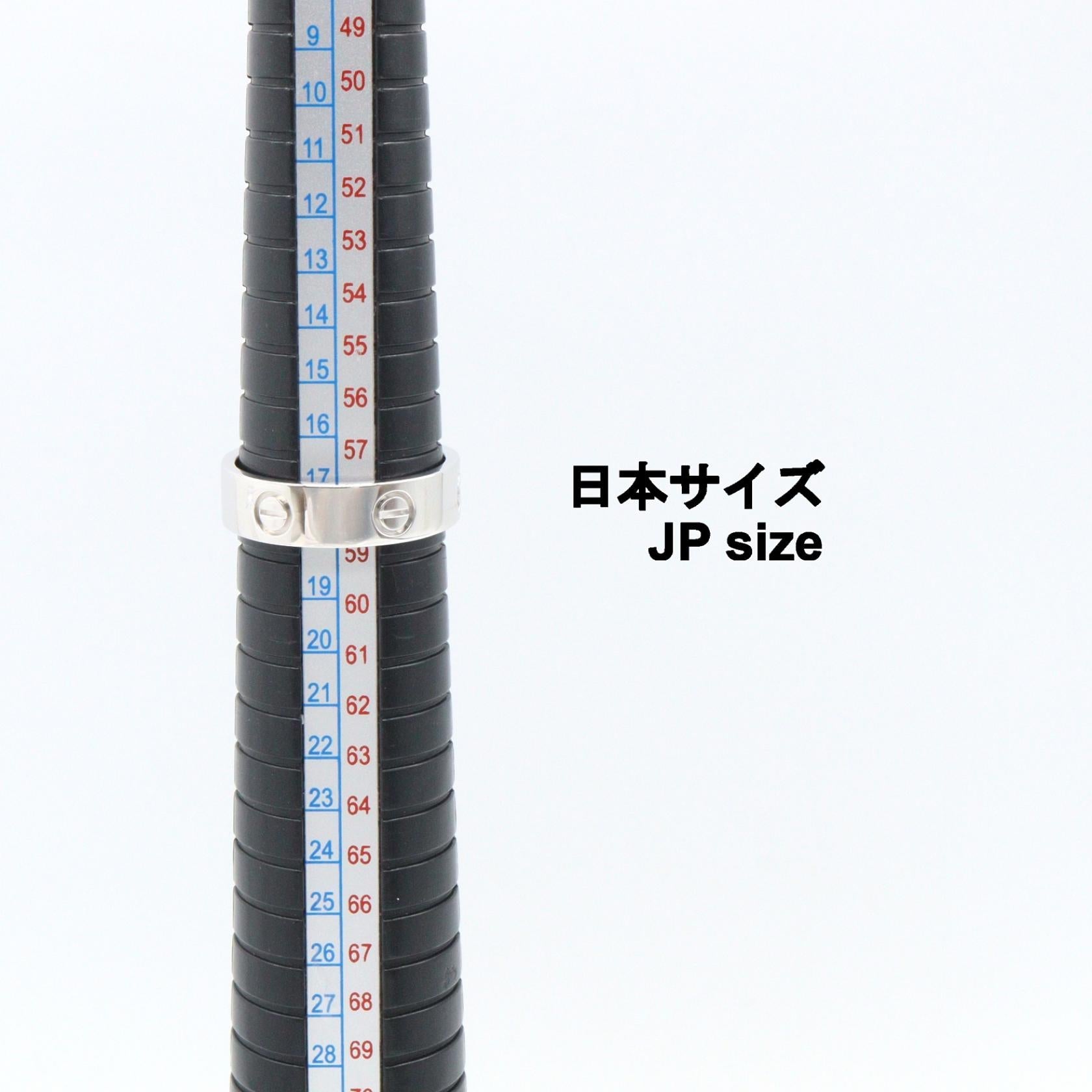 カルティエ ラブ Au750ホワイトゴールド リング 17号