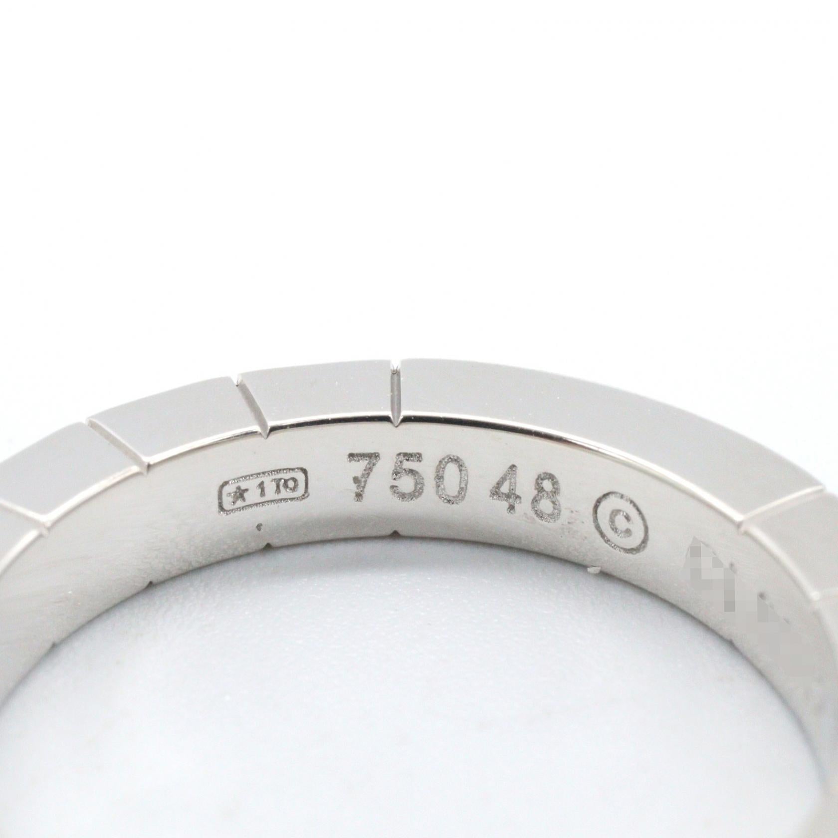 カルティエ ラニエール Au750ホワイトゴールド リング 7号