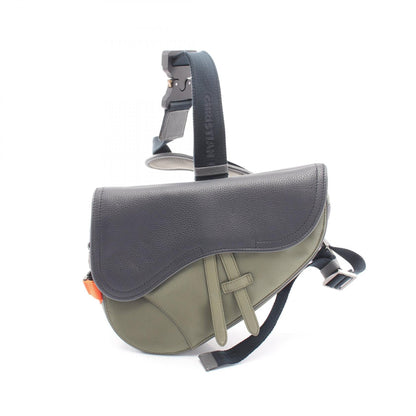 ディオール DIOR x sacai SADDLE ナイロンレザーウエストバッグ