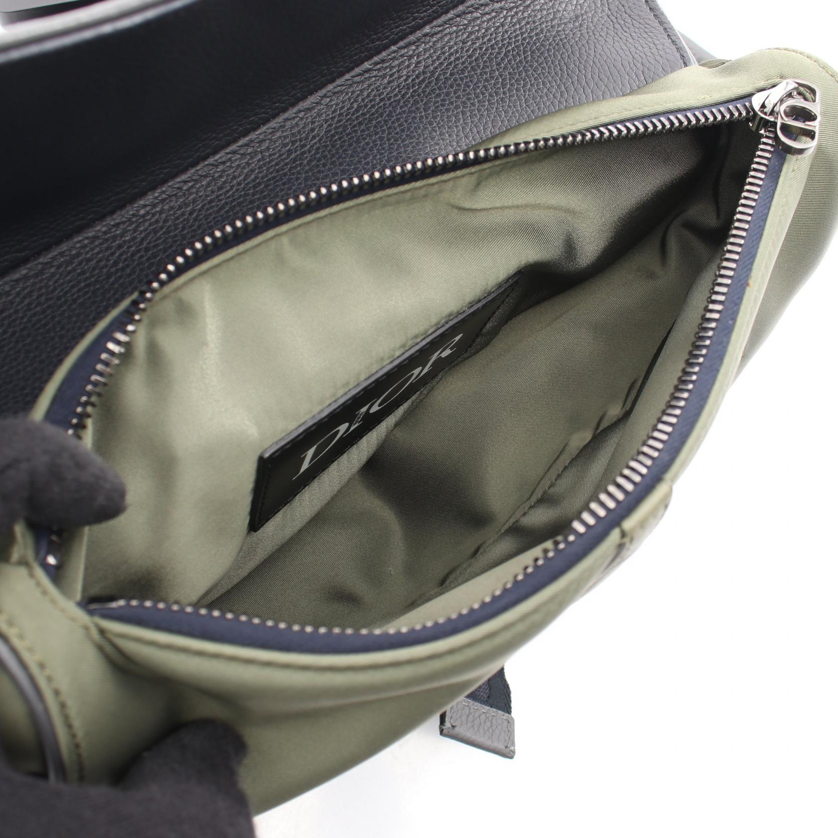 ディオール DIOR x sacai SADDLE ナイロンレザーウエストバッグ