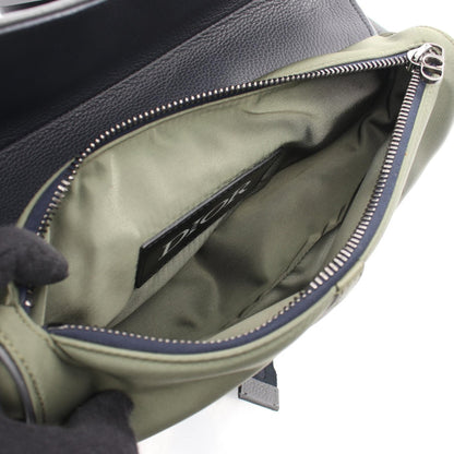 ディオール DIOR x sacai SADDLE ナイロンレザーウエストバッグ