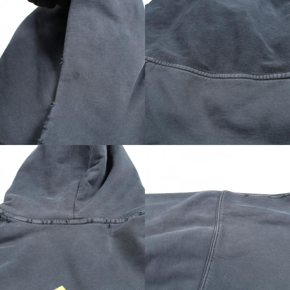 バレンシアガ TAPE TYPE RIPPED POCKET HOODIE コットンパーカー
