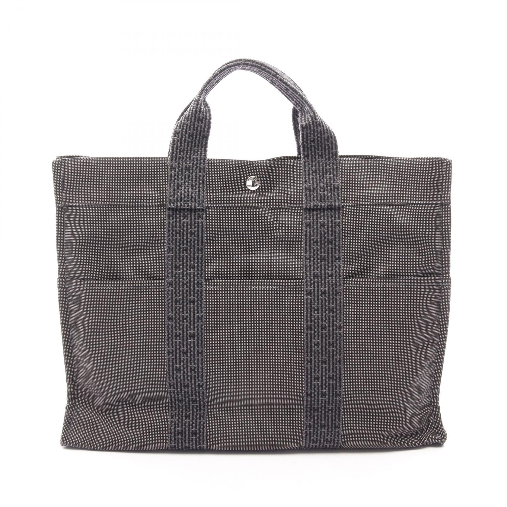 エルメス エールラインMM ナイロンキャンバス トートバッグ
