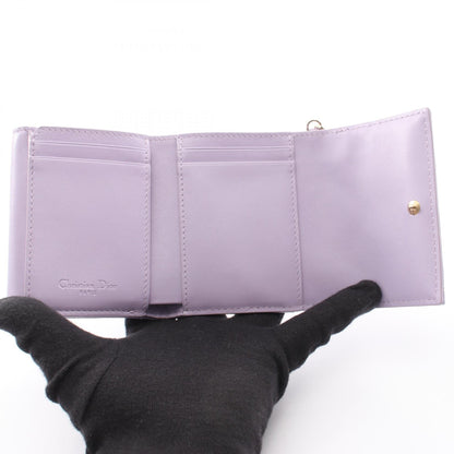 ディオール LADY DIOR パテントレザー三つ折り財布