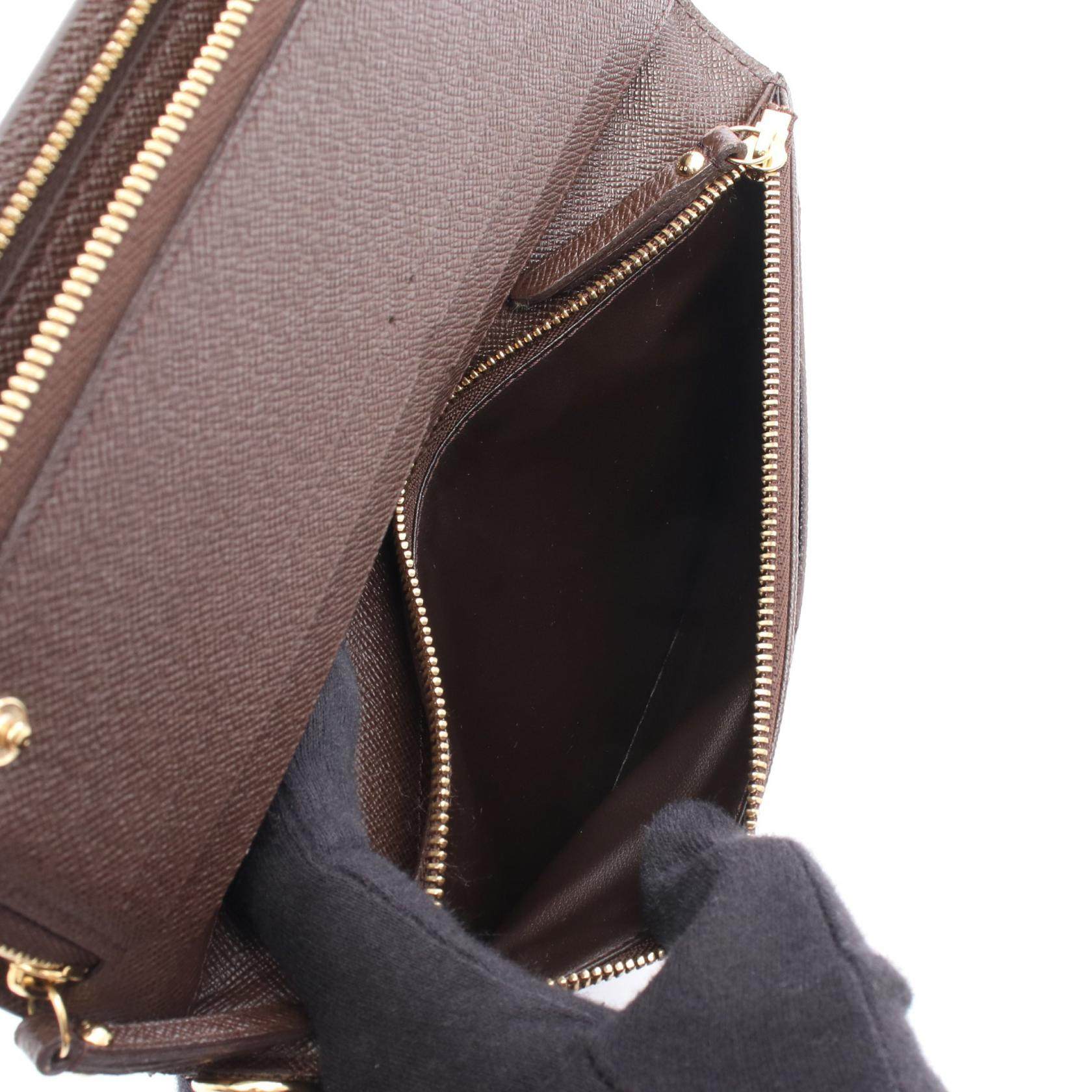 ルイヴィトン ポルトフォイユ アンソリット ダミエエベヌ 長財布