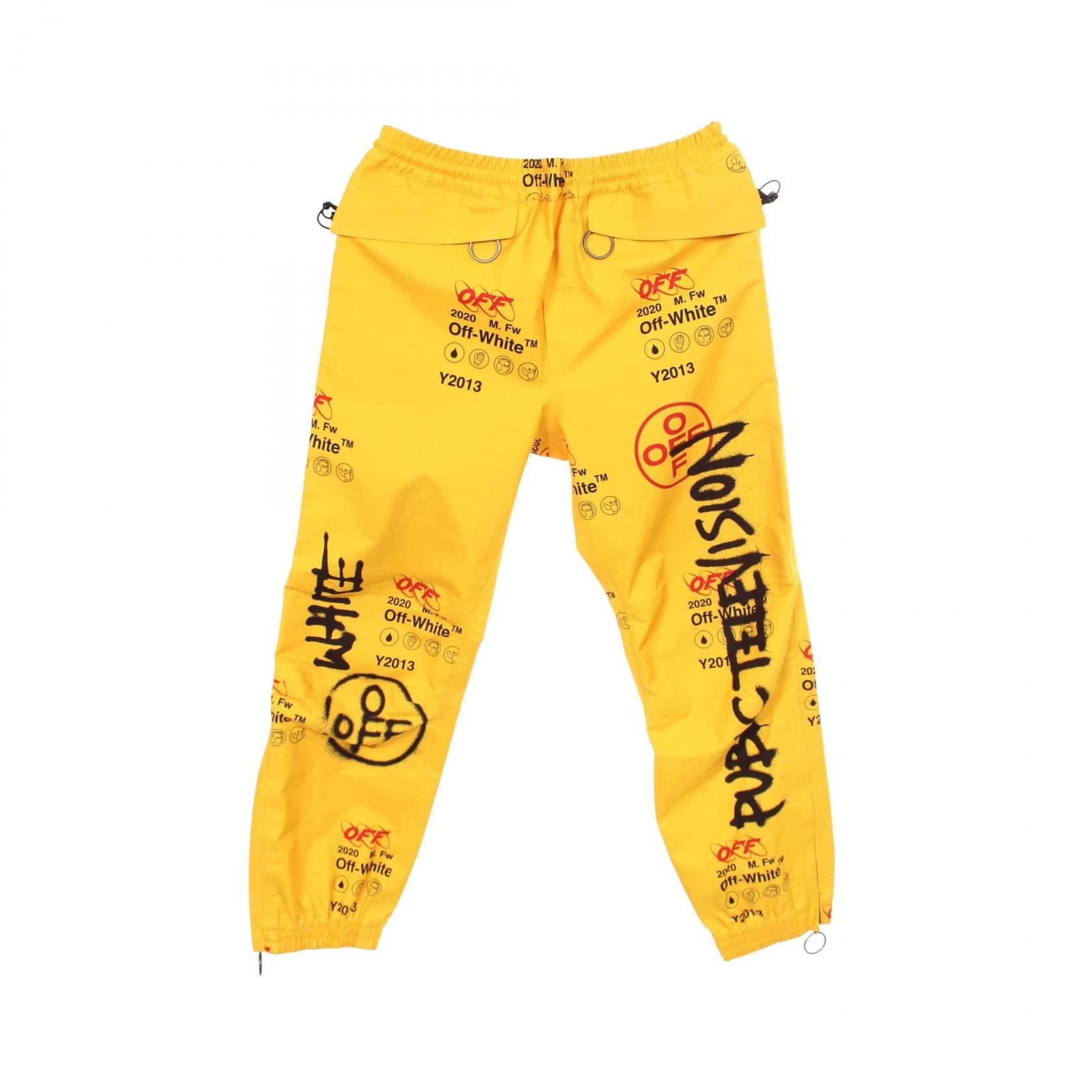 オフホワイト GORE-TEX ポリエステルパンツ